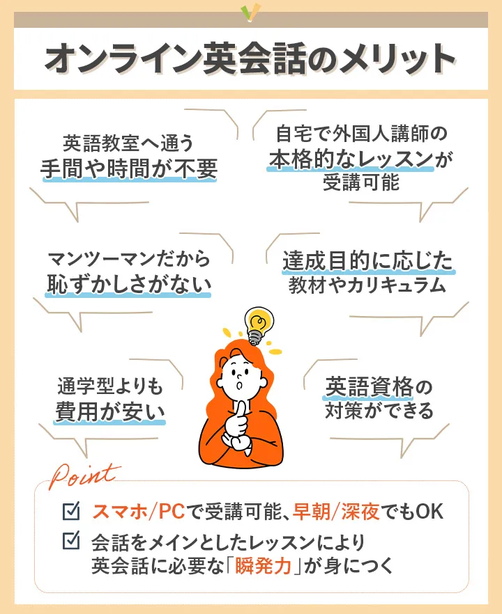 オンライン英会話のメリット