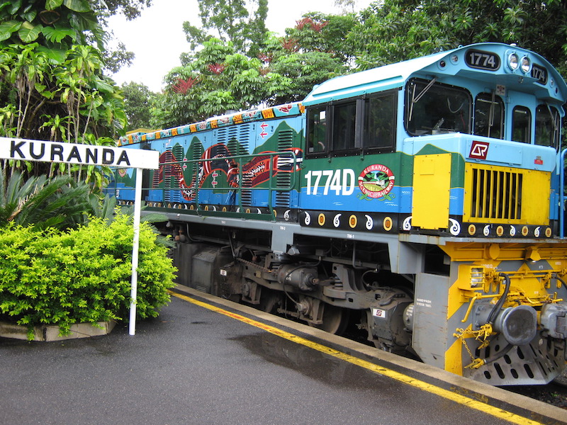 キュランダ 鉄道　ケアンズ