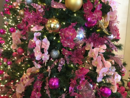 ハワイ ピンクパレスのクリスマスツリー